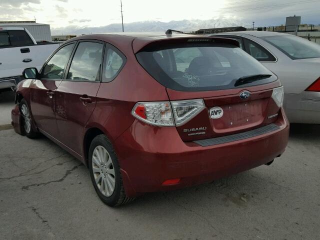 JF1GH6B64BH829305 - 2011 SUBARU IMPREZA 2. RED photo 3