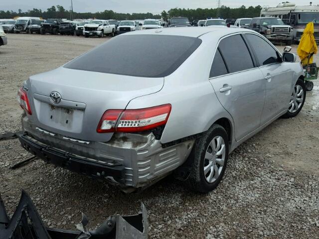 4T4BF3EK5BR151996 - 2011 TOYOTA CAMRY BASE SILVER photo 4