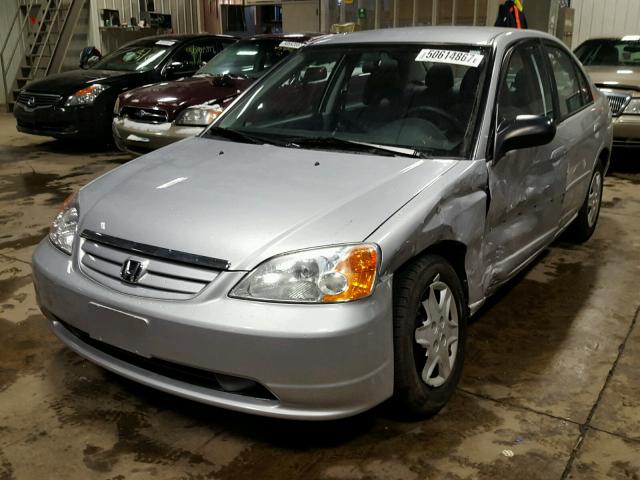 JHMES16553S002651 - 2003 HONDA CIVIC LX SILVER photo 2