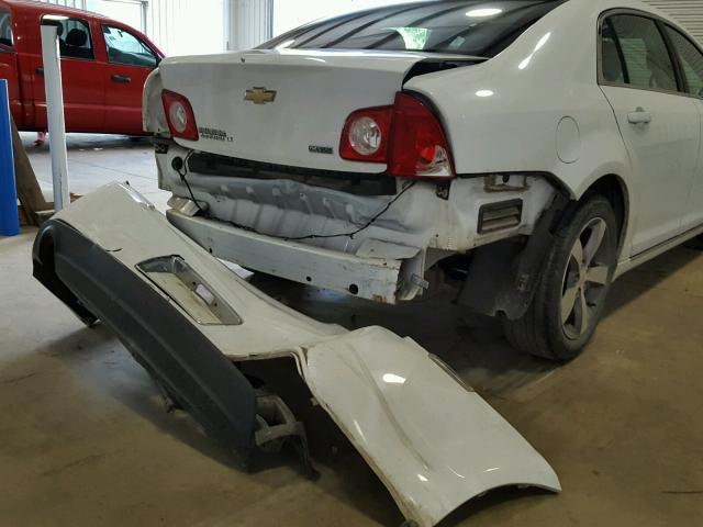 1G1ZC5EU1BF194201 - 2011 CHEVROLET MALIBU 1LT WHITE photo 9