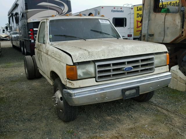 2FDKF37M5LCB37722 - 1990 FORD F350 WHITE photo 1