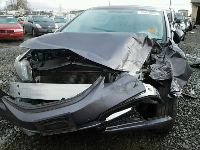 19XFB2F99EE234769 - 2014 HONDA CIVIC EXL GRAY photo 9