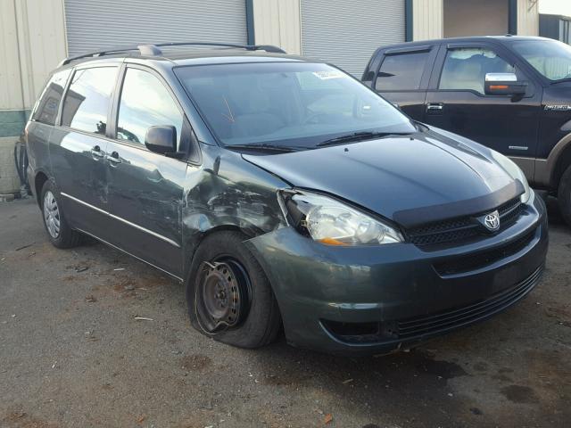 5TDZA23C34S075963 - 2004 TOYOTA SIENNA CE BLUE photo 1