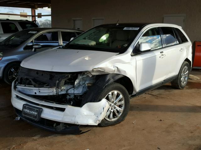 2FMDK3JC0ABA13140 - 2010 FORD EDGE SEL WHITE photo 2