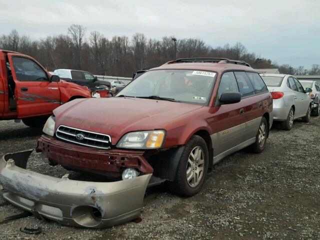 4S3BH675327638663 - 2002 SUBARU LEGACY OUT TWO TONE photo 2