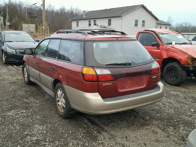 4S3BH675327638663 - 2002 SUBARU LEGACY OUT TWO TONE photo 3