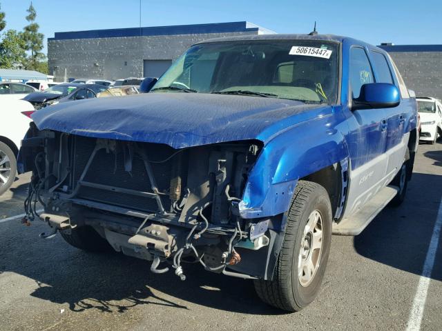 3GNEK12T74G149706 - 2004 CHEVROLET AVALANCHE BLUE photo 2