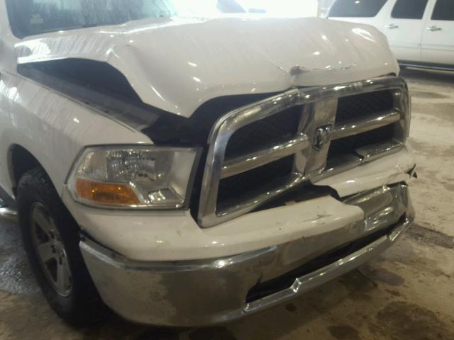 1D7RB1GP4BS586130 - 2011 DODGE RAM 1500 WHITE photo 9