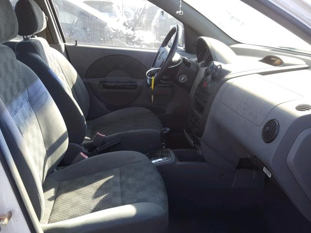 KL1TD52645B360004 - 2005 CHEVROLET AVEO BASE Biały zdjęcie 5