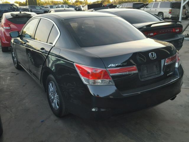 1HGCP2F66BA129858 - 2011 HONDA ACCORD SE BLACK photo 3