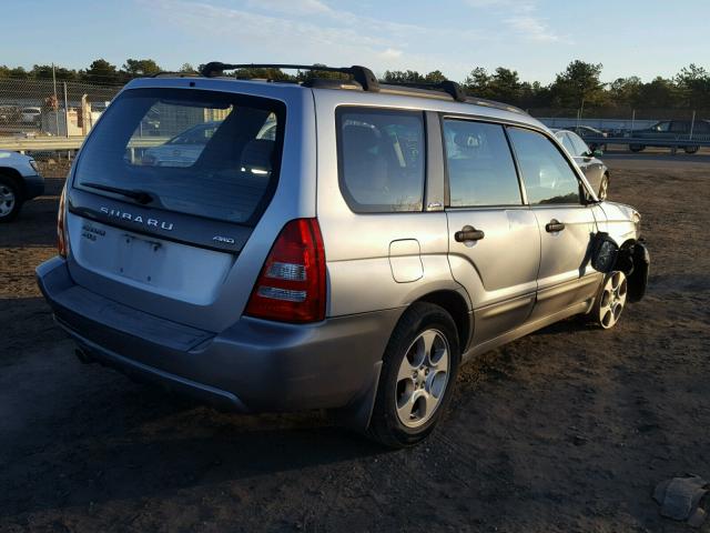 JF1SG65634H747982 - 2004 SUBARU FORESTER 2 SILVER photo 4