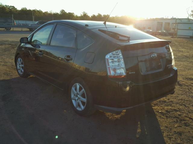 JTDKB20U077579803 - 2007 TOYOTA PRIUS BLACK photo 3