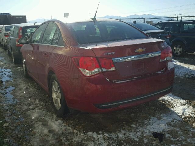 1G1PF5SC7C7331762 - 2012 CHEVROLET CRUZE LT RED photo 3