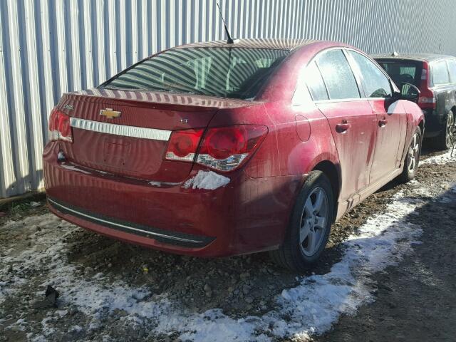 1G1PF5SC7C7331762 - 2012 CHEVROLET CRUZE LT RED photo 4