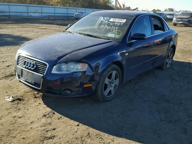 WAUAF78EX6A253175 - 2006 AUDI A4 2 BLUE photo 2