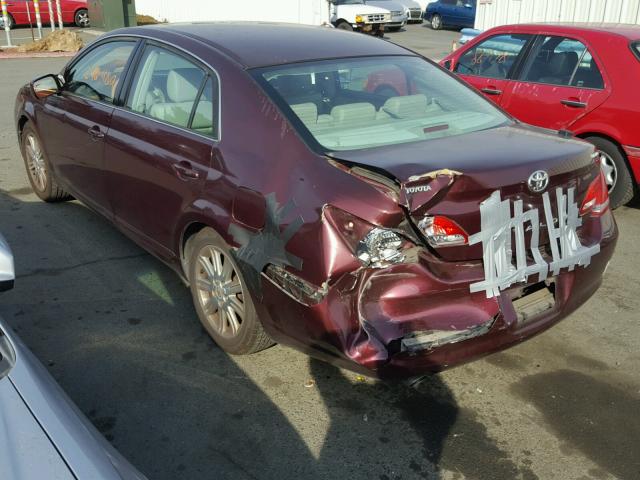 4T1BK36B75U004720 - 2005 TOYOTA AVALON XL MAROON photo 3