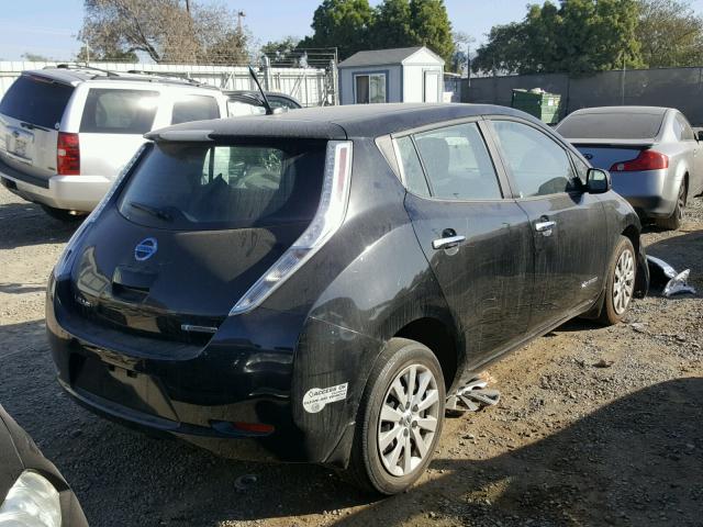 1N4AZ0CP7DC421775 - 2013 NISSAN LEAF S BLACK photo 4