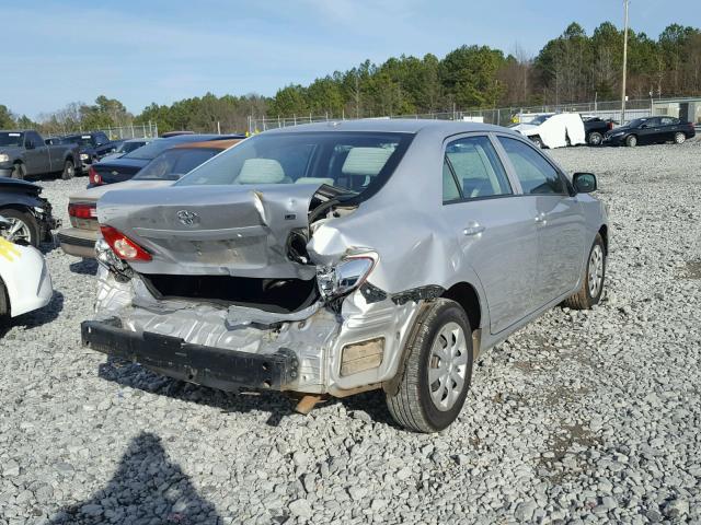 1NXBU40E99Z062627 - 2009 TOYOTA COROLLA BA SILVER photo 4