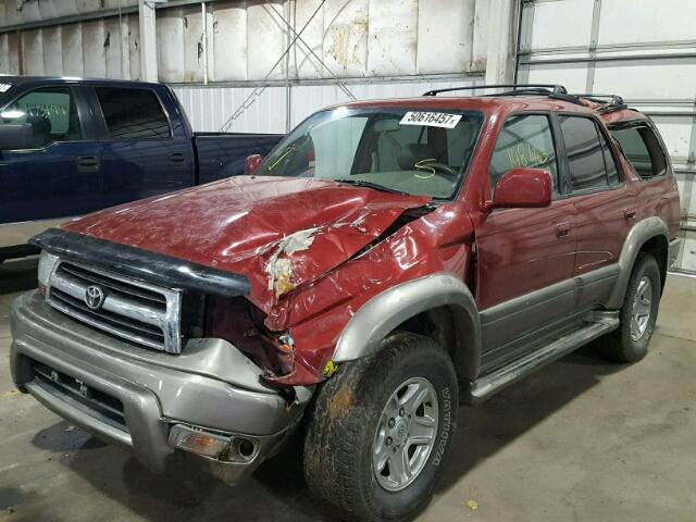 JT3HN87R7Y9044113 - 2000 TOYOTA 4RUNNER LI RED photo 2