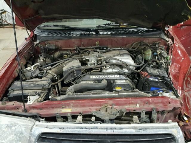 JT3HN87R7Y9044113 - 2000 TOYOTA 4RUNNER LI RED photo 7