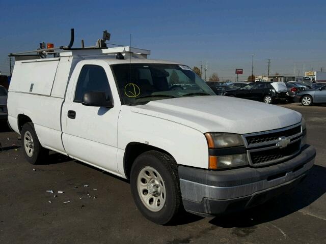 3GCEC14X06G253852 - 2006 CHEVROLET SILVERADO WHITE photo 1