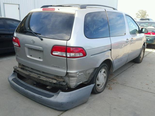 4T3ZF13C01U356558 - 2001 TOYOTA SIENNA LE SILVER photo 4