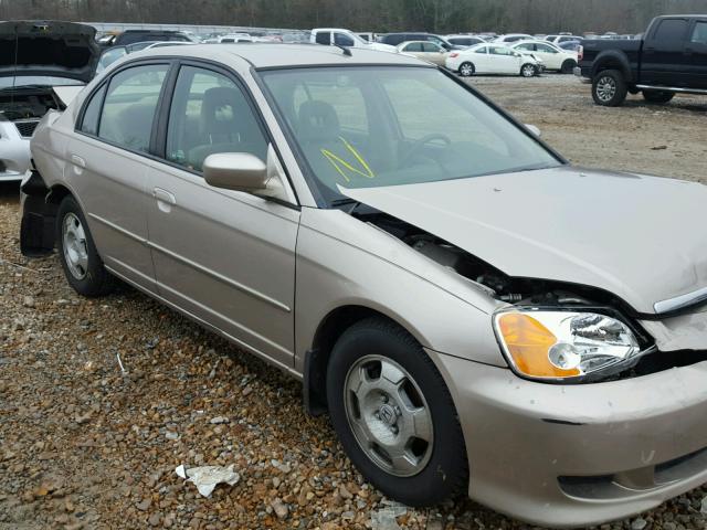 JHMES96663S005324 - 2003 HONDA CIVIC HYBR GOLD photo 1