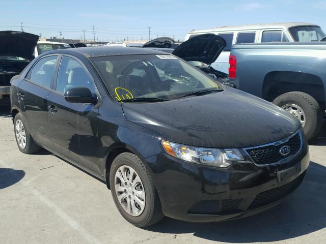 KNAFU4A26D5669191 - 2013 KIA FORTE EX BLACK photo 1