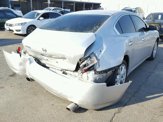 1N4AA5AP2DC833609 - 2013 NISSAN MAXIMA S SILVER photo 4