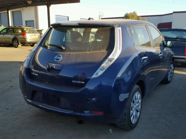 1N4BZ0CP7GC312810 - 2016 NISSAN LEAF SV BLUE photo 4