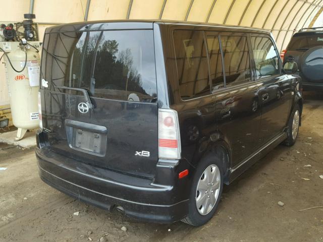 JTLKT334850187032 - 2005 TOYOTA SCION XB BLACK photo 4