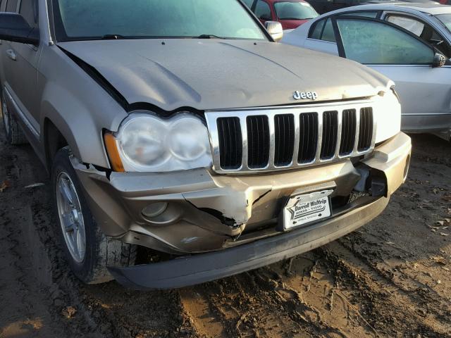 1J4HR58205C645484 - 2005 JEEP GRAND CHER TAN photo 9