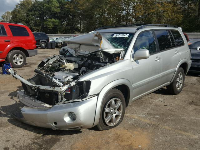 JTEGP21A450088812 - 2005 TOYOTA HIGHLANDER SILVER photo 2