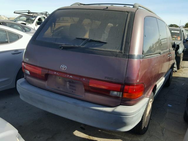 JT3GK12M9T1246014 - 1996 TOYOTA PREVIA DX BURGUNDY photo 4