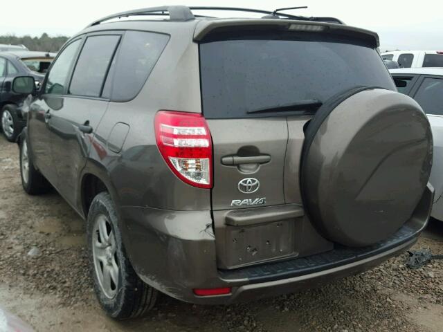 2T3ZF4DV8CW129235 - 2012 TOYOTA RAV4 BROWN photo 3