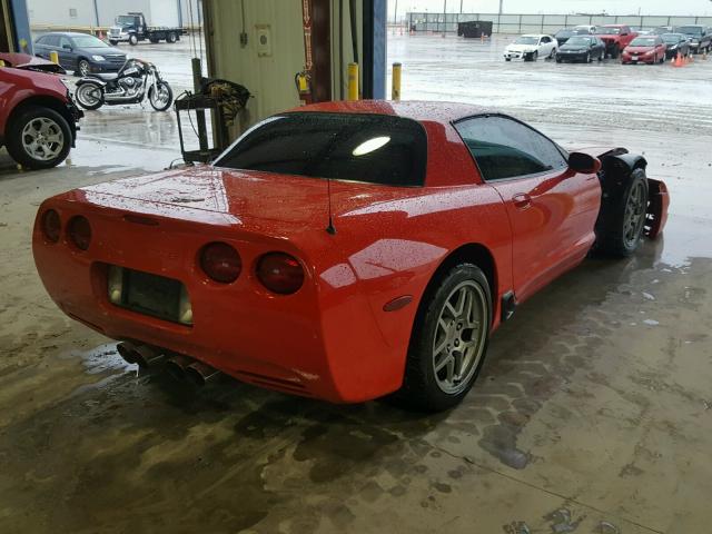 1G1YY12S835128941 - 2003 CHEVROLET CORVETTE Z RED photo 4