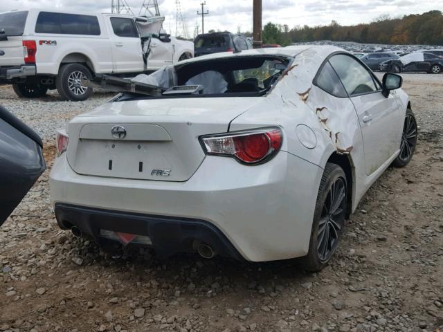 JF1ZNAA1XD1714794 - 2013 TOYOTA SCION FR-S WHITE photo 4
