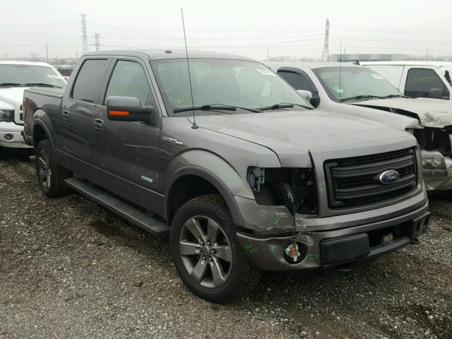 1FTFW1ET7DFA43951 - 2013 FORD F150 SUPER GRAY photo 1