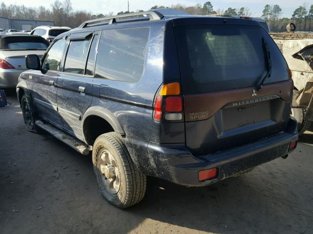 JA4LS21H03J050591 - 2003 MITSUBISHI MONTERO SP BLUE photo 3