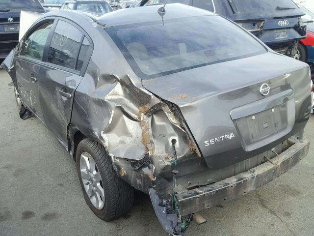 3N1AB61E18L716760 - 2008 NISSAN SENTRA 2.0 GRAY photo 3