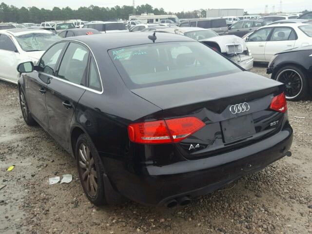 WAUEFAFL7AN004852 - 2010 AUDI A4 PREMIUM BLACK photo 3