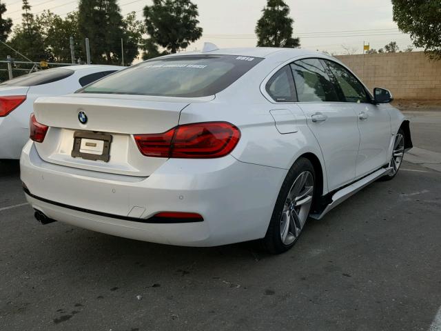 WBA4J1C52JBG77276 - 2018 BMW 430I GRAN WHITE photo 4