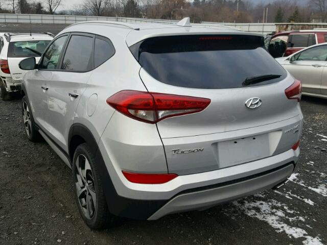 KM8J3CA24HU410748 - 2017 HYUNDAI TUCSON LIM SILVER photo 3