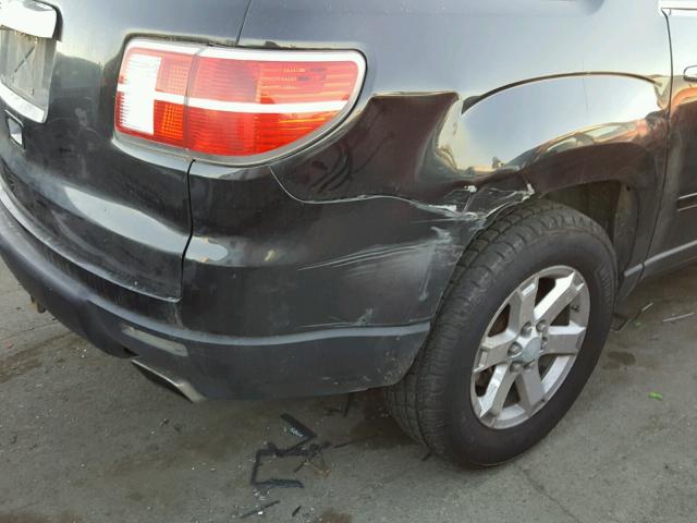 5GZER23758J143093 - 2008 SATURN OUTLOOK XR BLACK photo 9