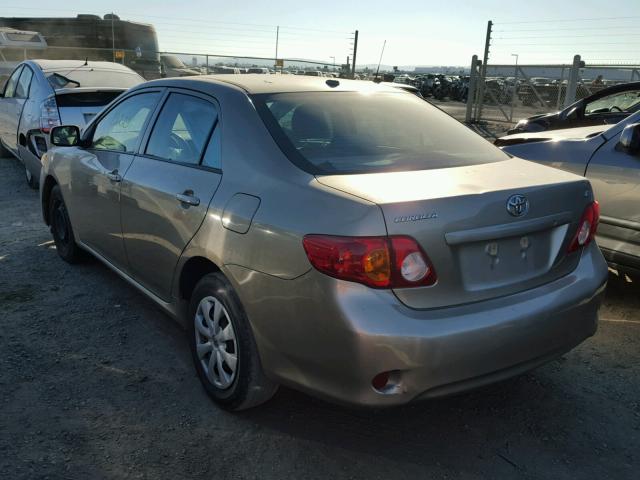 1NXBU4EE0AZ245850 - 2010 TOYOTA COROLLA BA GOLD photo 3