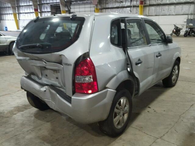 KM8JM12B89U113273 - 2009 HYUNDAI TUCSON GLS SILVER photo 4