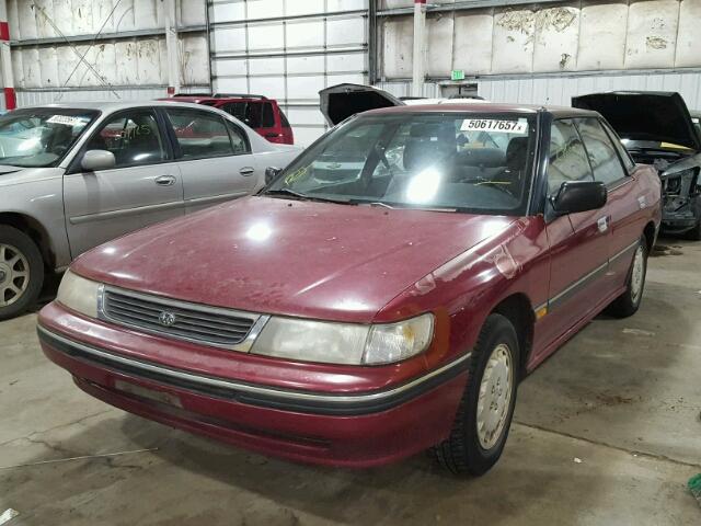 4S3BC6330R7646507 - 1994 SUBARU LEGACY L A MAROON photo 2