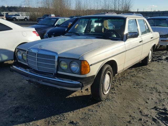 WDBAB23A1DB390341 - 1983 MERCEDES-BENZ 240 D CREAM photo 2