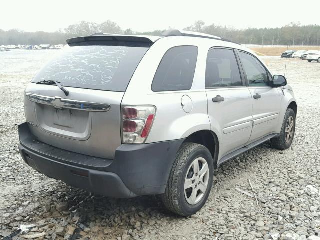 2CNDL13F556206522 - 2005 CHEVROLET EQUINOX LS SILVER photo 4