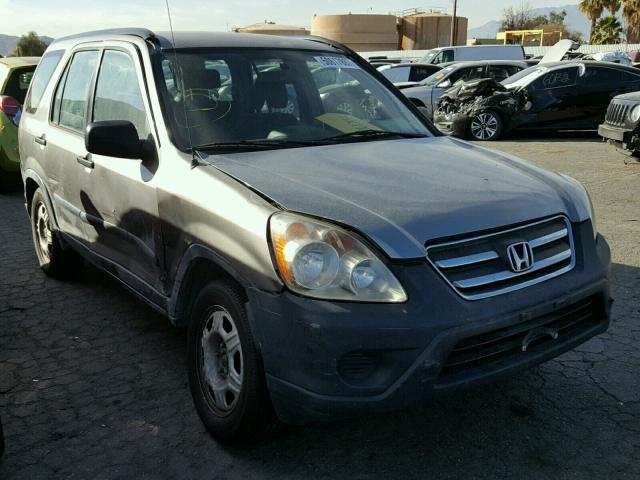 JHLRD78596C009438 - 2006 HONDA CR-V LX BLUE photo 1